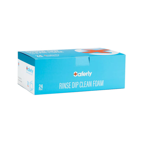 Box of 24 Saferly Rinse Caps with Foam