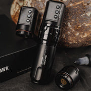 Dragonhawk Fold Pro Wireless Pen Tattoo Machine - Black - Multiple Stroke