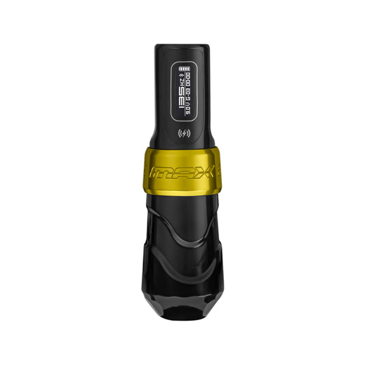 FK Irons Flux Max with 2x PowerBolt II - Gold / Stealth - NextInk Tattoo Supply